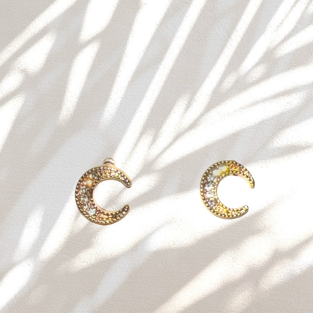 Moon earring  studs